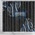 Traditional Art Hawaiian Kakau Tattoos Shower Curtain Blue Color - Polynesian Pride
