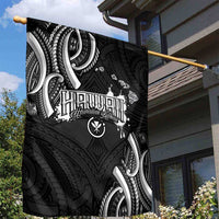 Traditional Art Hawaiian Kakau Tattoos Garden Flag White - Polynesian Pride