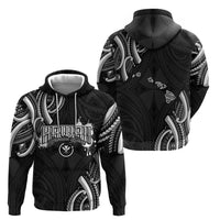 Traditional Art Hawaiian Kakau Tattoos Hoodie White - Polynesian Pride