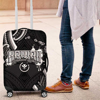 Traditional Art Hawaiian Kakau Tattoos Luggage Cover White - Polynesian Pride