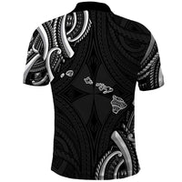 Traditional Art Hawaiian Kakau Tattoos Polo Shirt White - Polynesian Pride