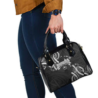 Traditional Art Hawaiian Kakau Tattoos Shoulder Handbag White - Polynesian Pride