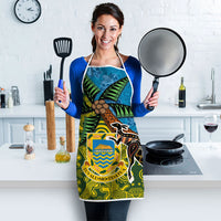 Tuvalu and Australia Together Apron Tapa Pattern and Aboriginal mix Culture