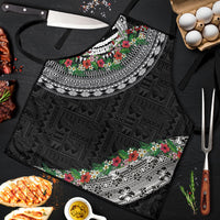 Fiji Hibiscus Apron Tapa Masi Motifs with Tropical Plants