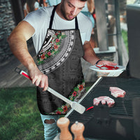 Fiji Hibiscus Apron Tapa Masi Motifs with Tropical Plants