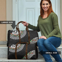Fiji Hibiscus Travel Bag Tapa Masi Motifs with Tropical Plants