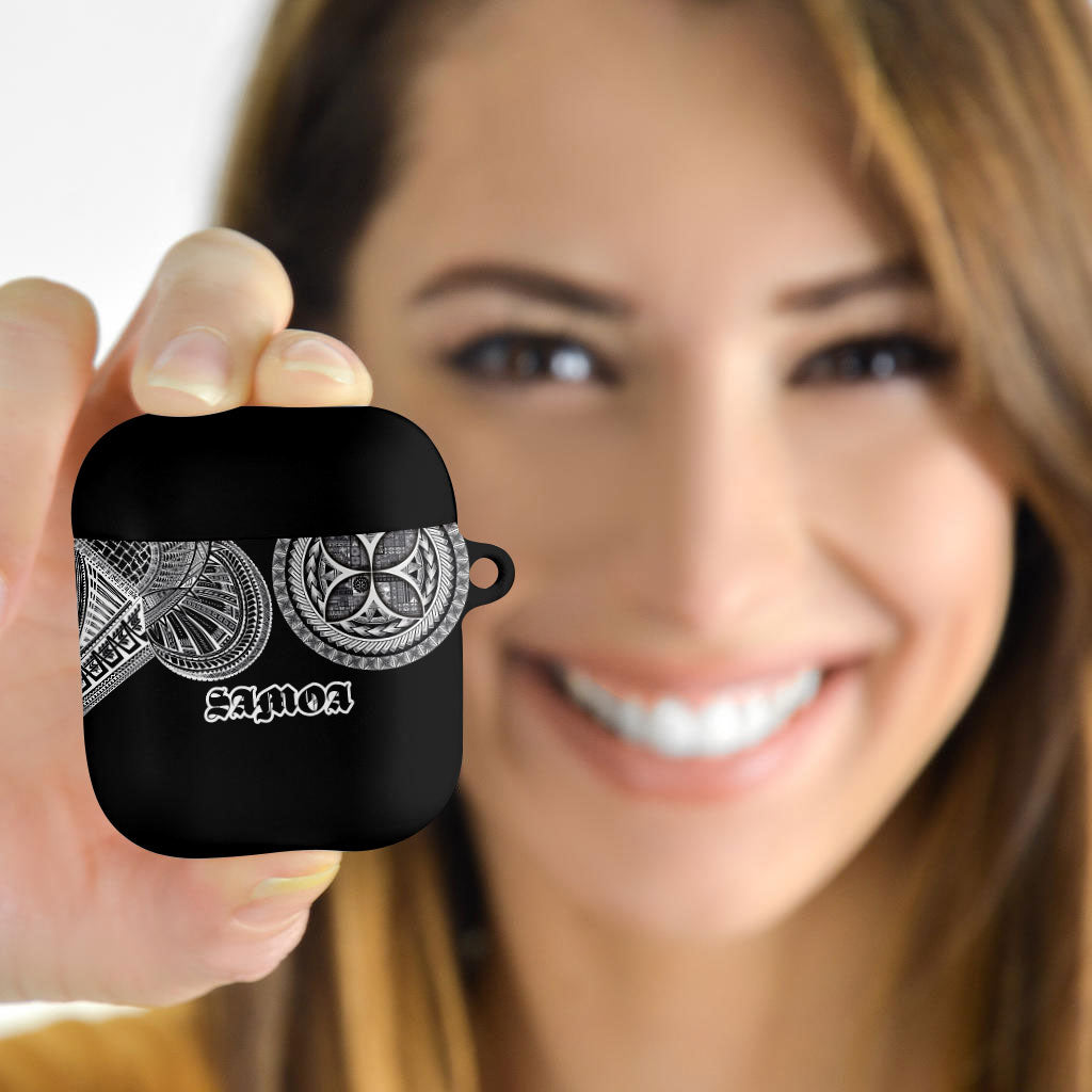 Samoa Traditional Tattoo AirPods Case Tribal Tatau Pattern