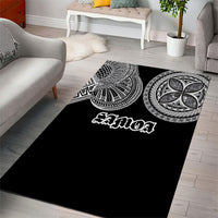 Samoa Traditional Tattoo Area Rug Tribal Tatau Pattern