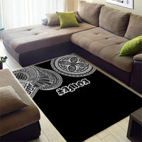 Samoa Traditional Tattoo Area Rug Tribal Tatau Pattern