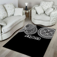 Samoa Traditional Tattoo Area Rug Tribal Tatau Pattern