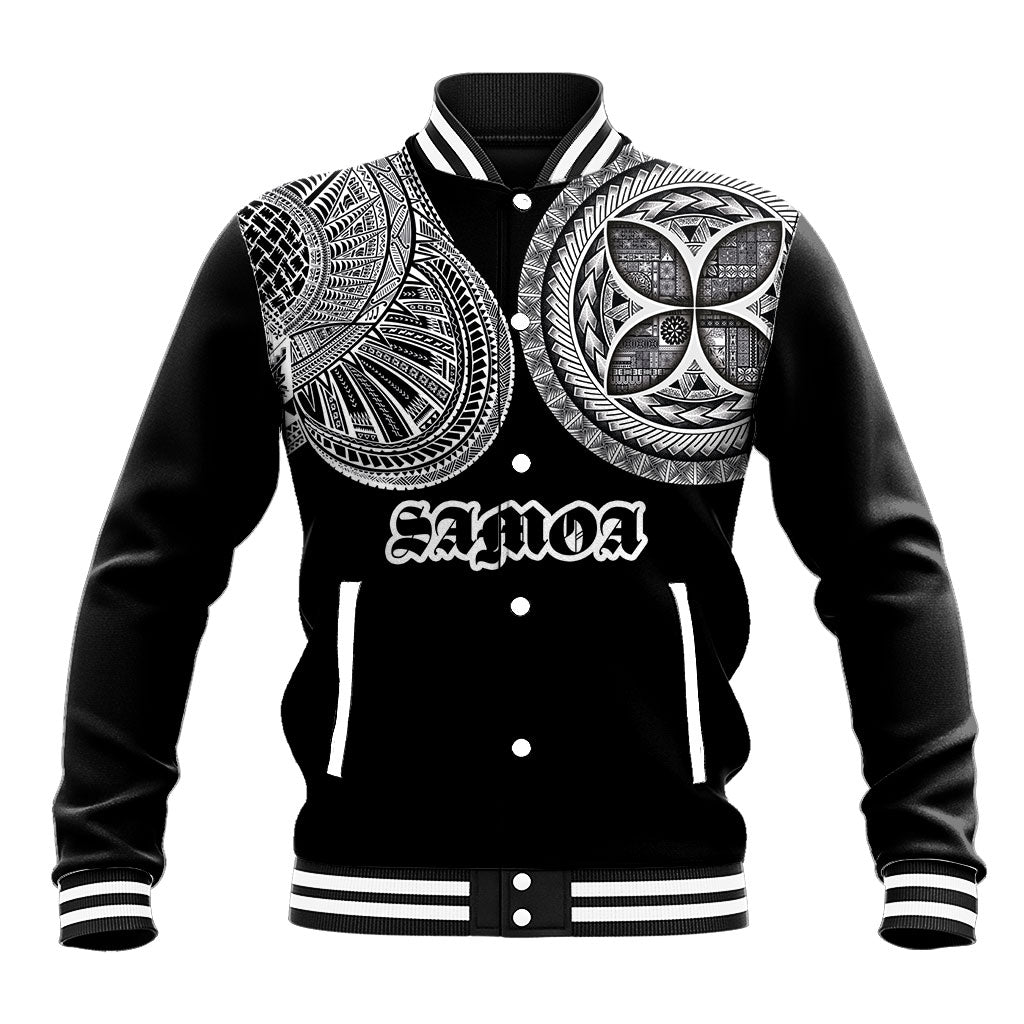 Samoa Traditional Tattoo Baseball Jacket Tribal Tatau Pattern