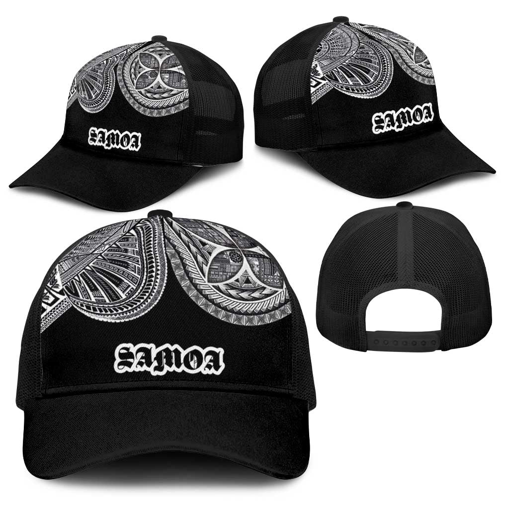 Samoa Traditional Tattoo Baseball Net Cap Tribal Tatau Pattern