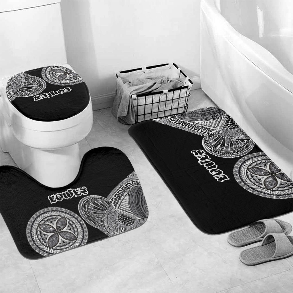 Samoa Traditional Tattoo Bathroom Set Tribal Tatau Pattern