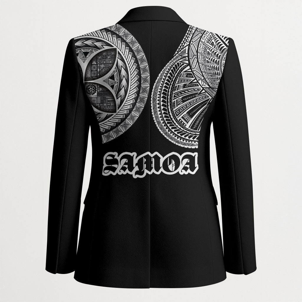 Samoa Traditional Tattoo Blazer Tribal Tatau Pattern