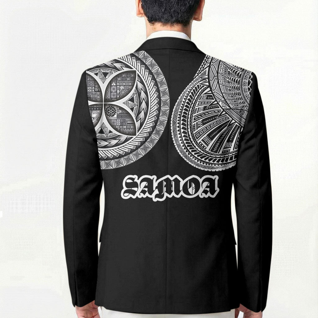 Samoa Traditional Tattoo Blazer Tribal Tatau Pattern