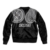 Samoa Traditional Tattoo Bomber Jacket Tribal Tatau Pattern