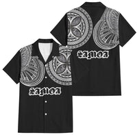 Samoa Traditional Tattoo Family Matching Summer Maxi Dress and Hawaiian Shirt Tribal Tatau Pattern