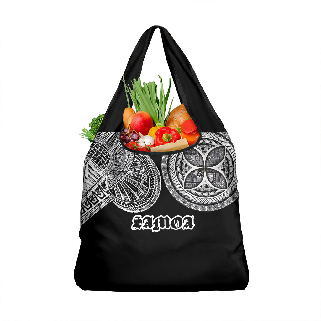 Samoa Traditional Tattoo Grocery Bag Tribal Tatau Pattern