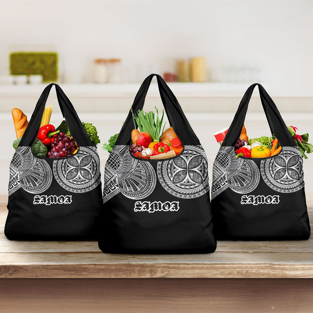 Samoa Traditional Tattoo Grocery Bag Tribal Tatau Pattern