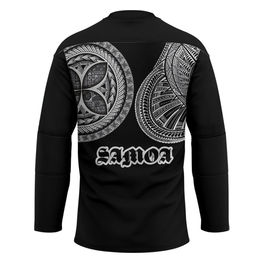 Samoa Traditional Tattoo Hockey Jersey Tribal Tatau Pattern