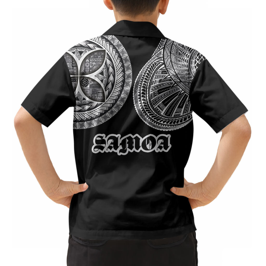 Samoa Traditional Tattoo Kid Hawaiian Shirt Tribal Tatau Pattern