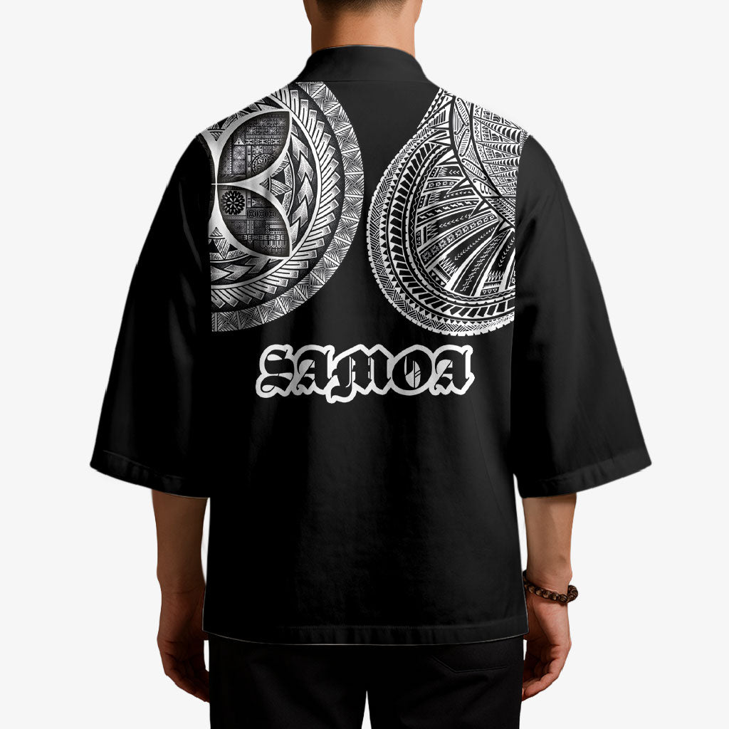 Samoa Traditional Tattoo Kimono Tribal Tatau Pattern