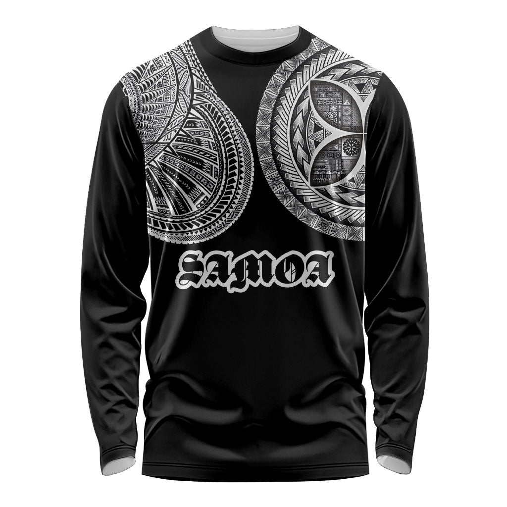 Samoa Traditional Tattoo Long Sleeve Shirt Tribal Tatau Pattern