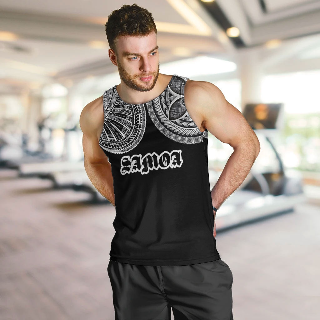 Samoa Traditional Tattoo Men Tank Top Tribal Tatau Pattern