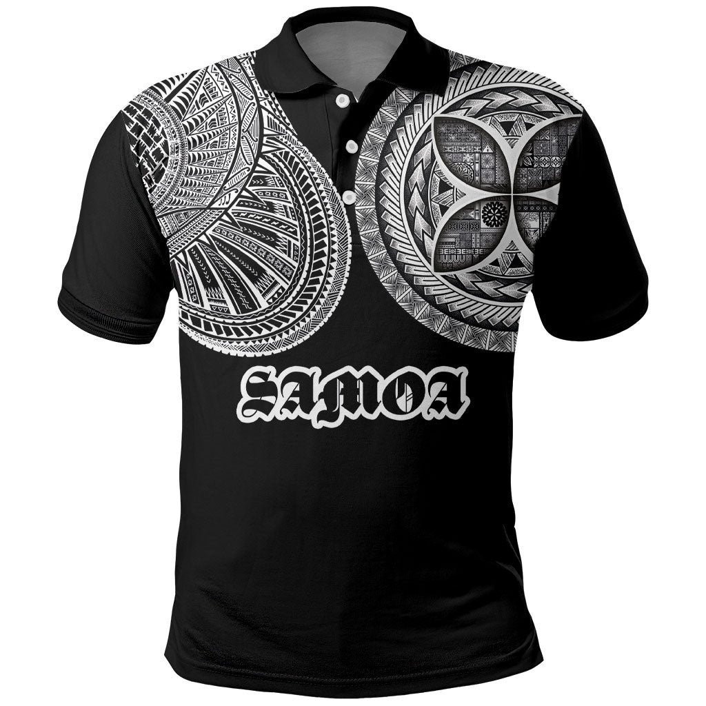 Samoa Traditional Tattoo Polo Shirt Tribal Tatau Pattern