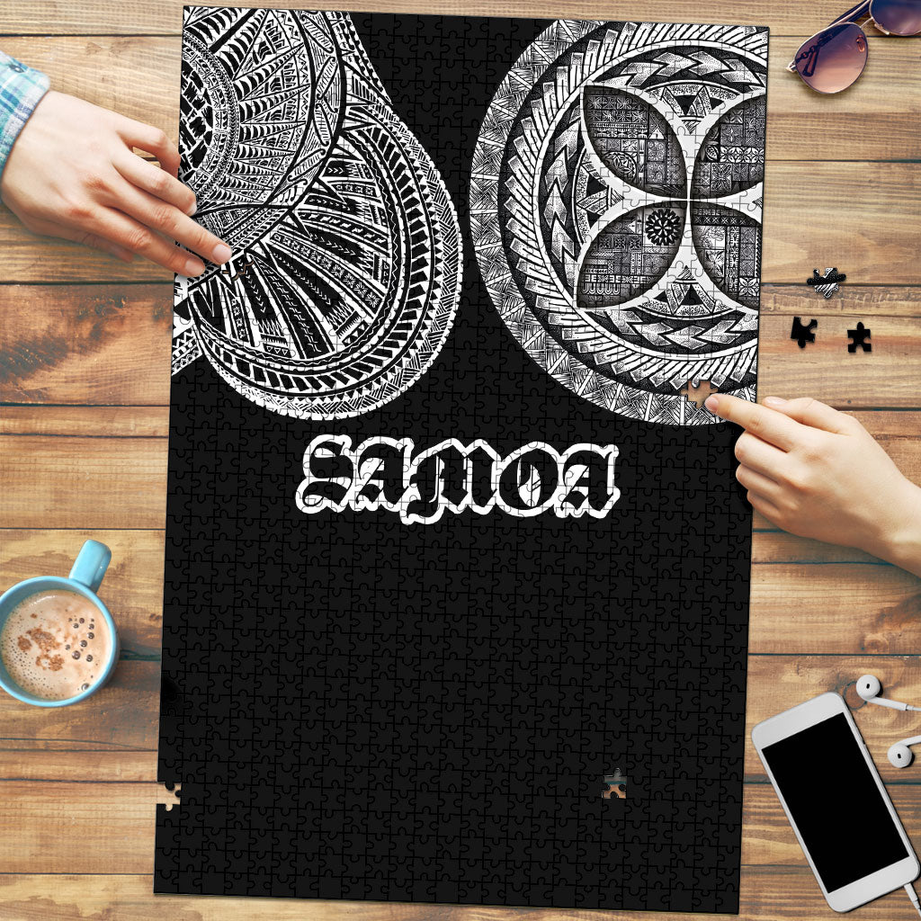 Samoa Traditional Tattoo Puzzle Tribal Tatau Pattern