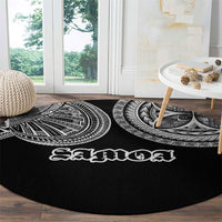 Samoa Traditional Tattoo Round Carpet Tribal Tatau Pattern