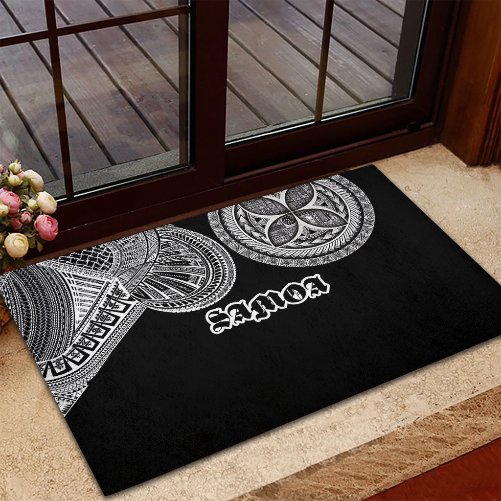 Samoa Traditional Tattoo Rubber Doormat Tribal Tatau Pattern