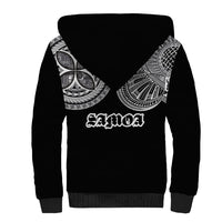 Samoa Traditional Tattoo Sherpa Hoodie Tribal Tatau Pattern