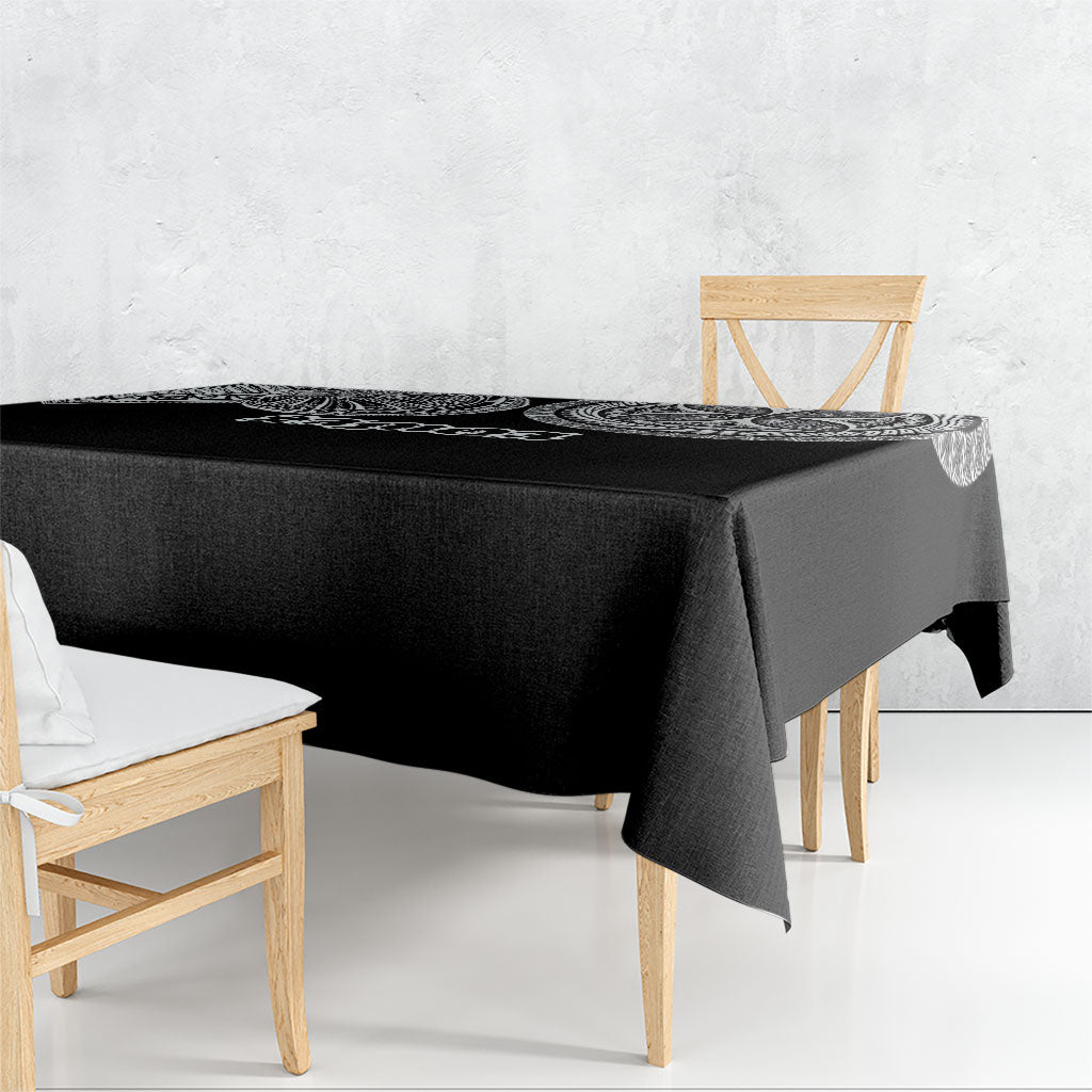 Samoa Traditional Tattoo Tablecloth Tribal Tatau Pattern