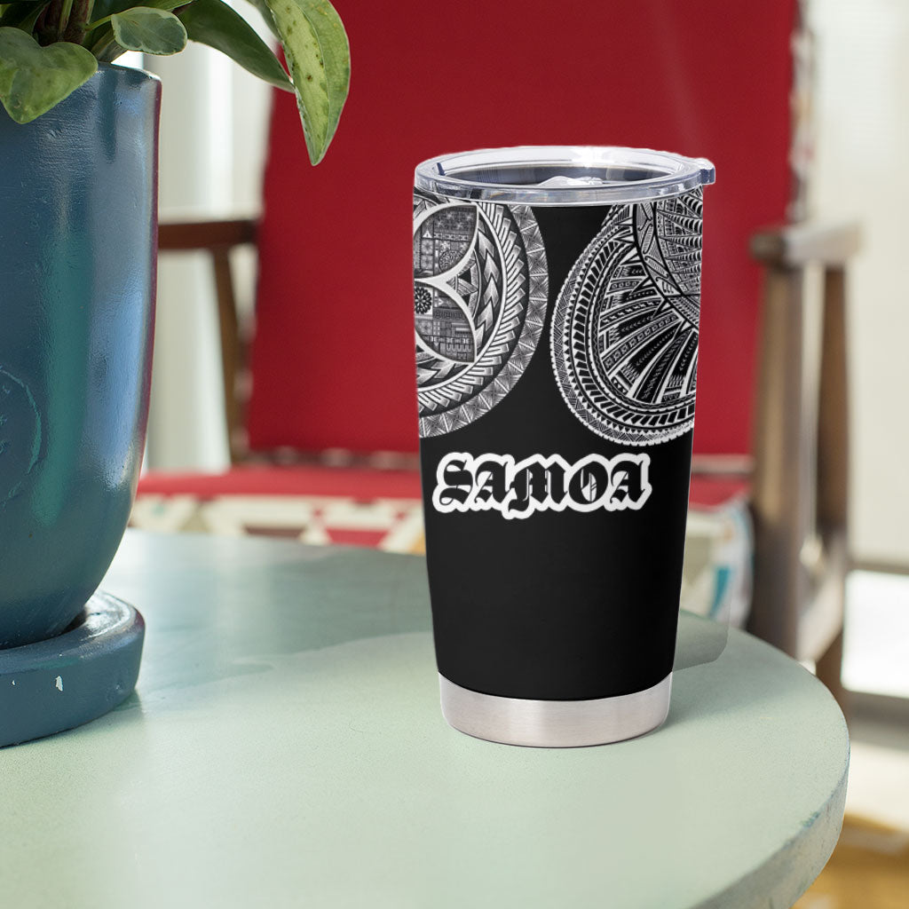 Samoa Traditional Tattoo Tumbler Cup Tribal Tatau Pattern