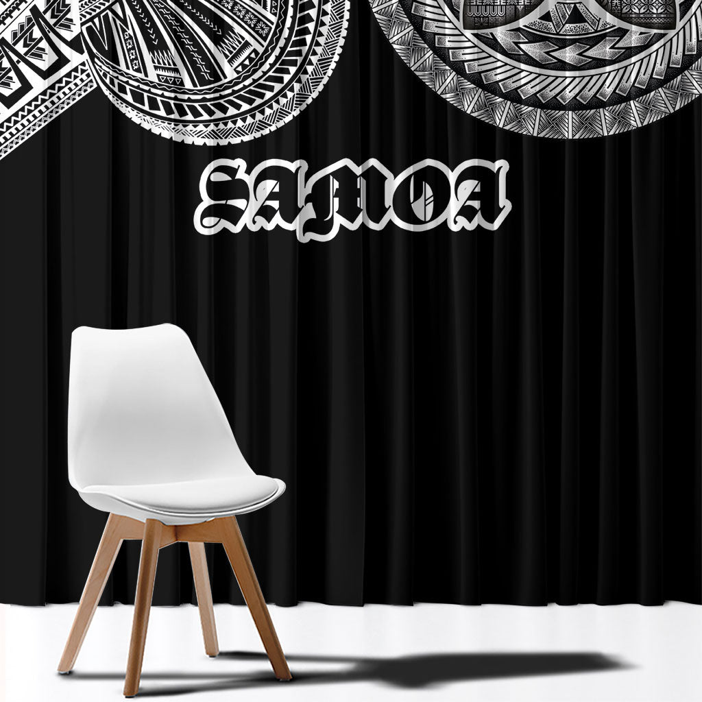 Samoa Traditional Tattoo Window Curtain Tribal Tatau Pattern