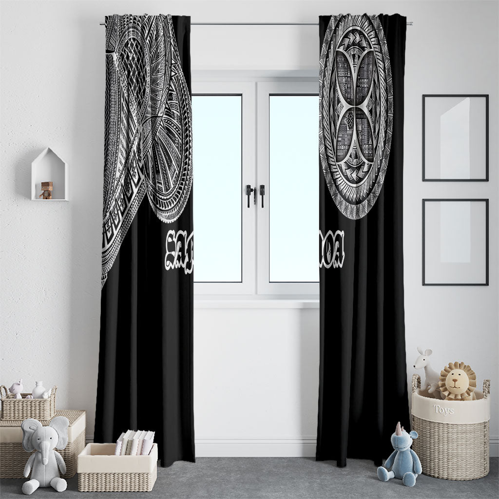 Samoa Traditional Tattoo Window Curtain Tribal Tatau Pattern