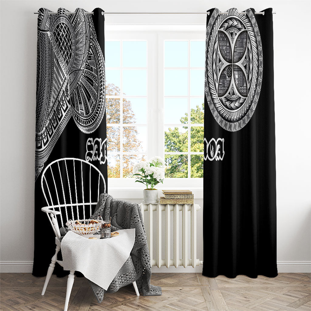 Samoa Traditional Tattoo Window Curtain Tribal Tatau Pattern