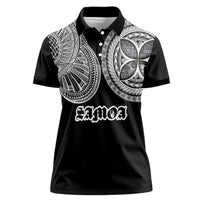 Samoa Traditional Tattoo Women Polo Shirt Tribal Tatau Pattern
