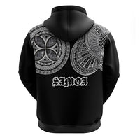 Samoa Traditional Tattoo Zip Hoodie Tribal Tatau Pattern