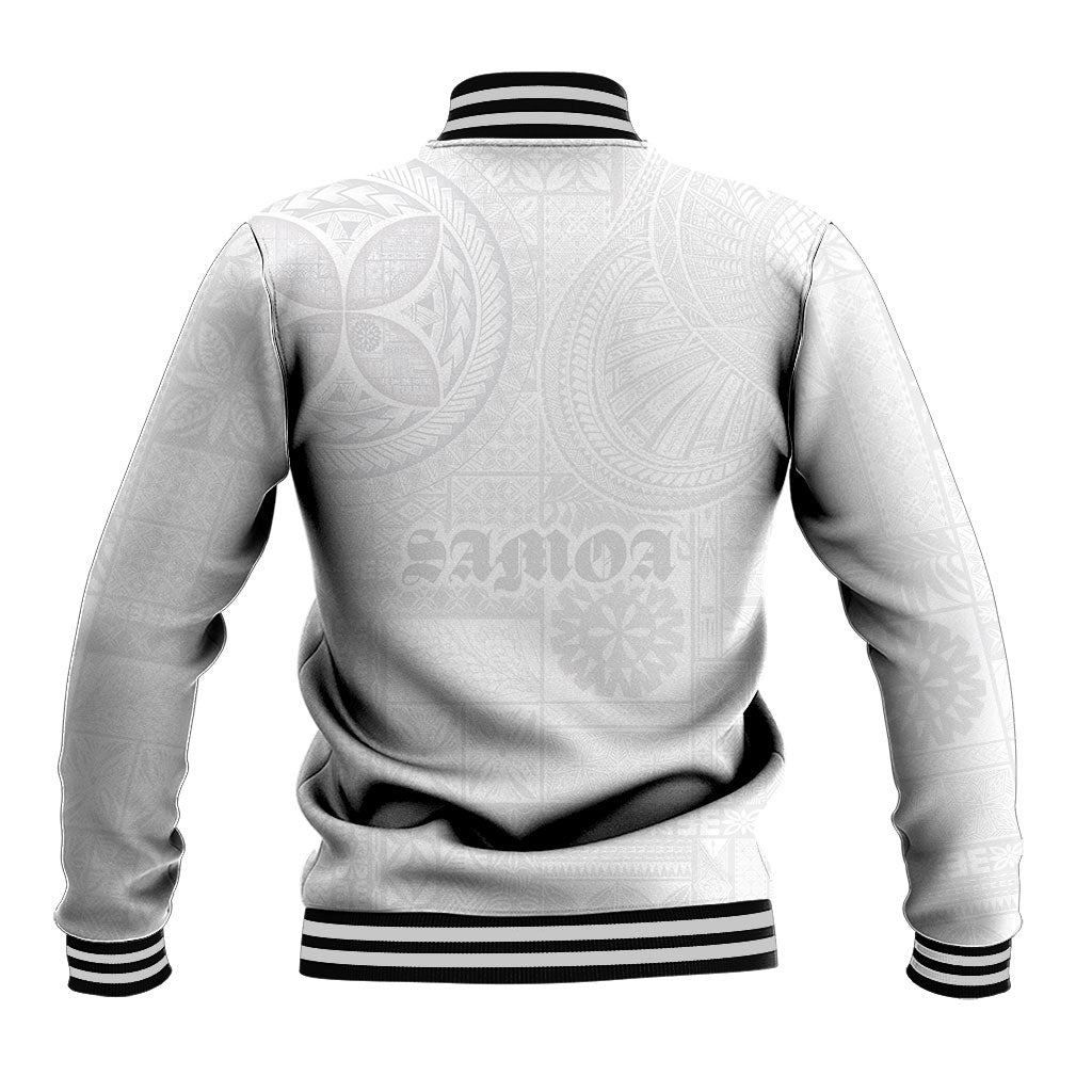 Samoa Lotu Tamaiti Baseball Jacket Tribal Tatau with Siapo Pattern