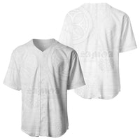 Samoa Lotu Tamaiti Baseball Jersey Tribal Tatau with Siapo Pattern