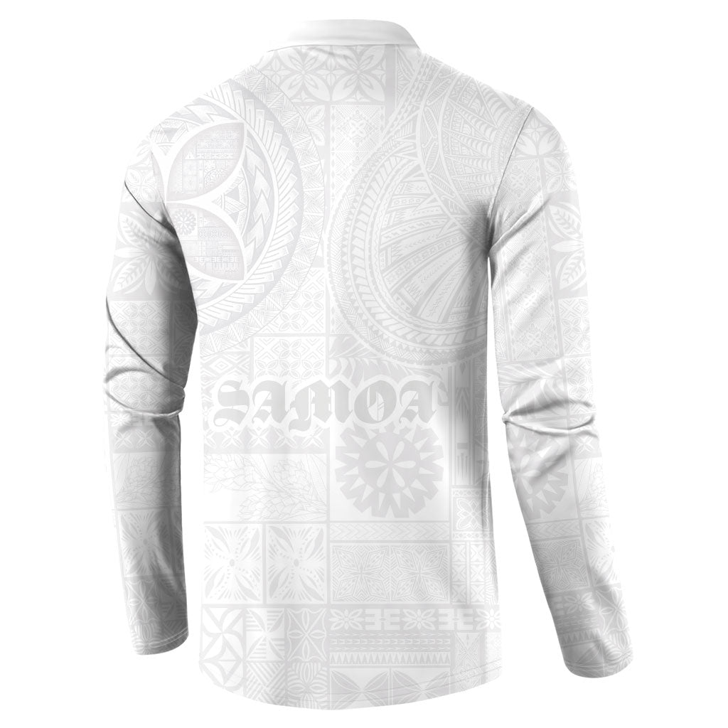 Samoa Lotu Tamaiti Button Sweatshirt Tribal Tatau with Siapo Pattern