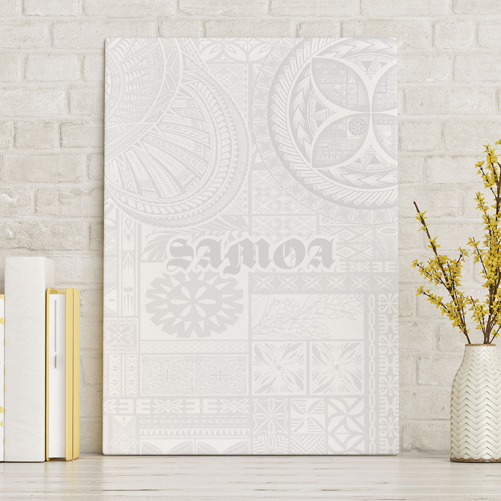 Samoa Lotu Tamaiti Canvas Wall Art Tribal Tatau with Siapo Pattern
