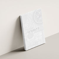 Samoa Lotu Tamaiti Canvas Wall Art Tribal Tatau with Siapo Pattern
