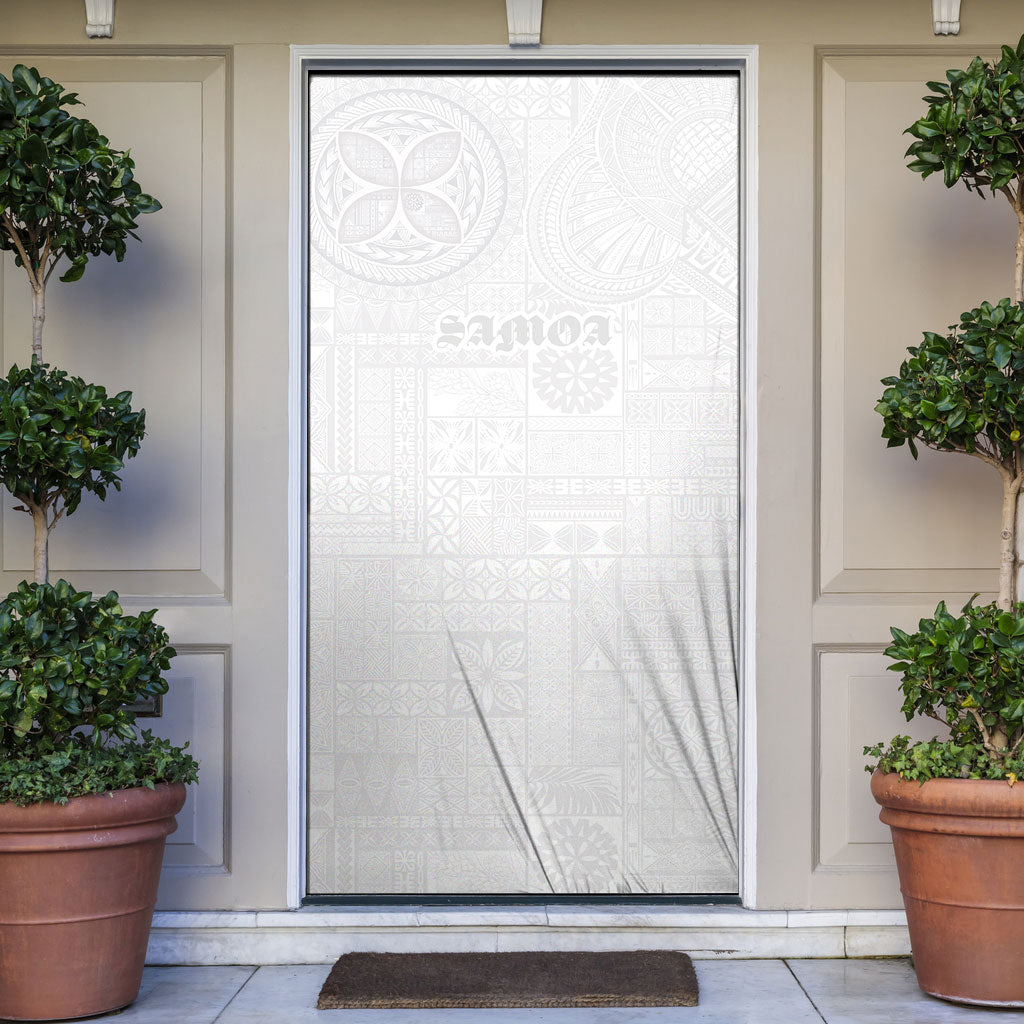 Samoa Lotu Tamaiti Door Cover Tribal Tatau with Siapo Pattern