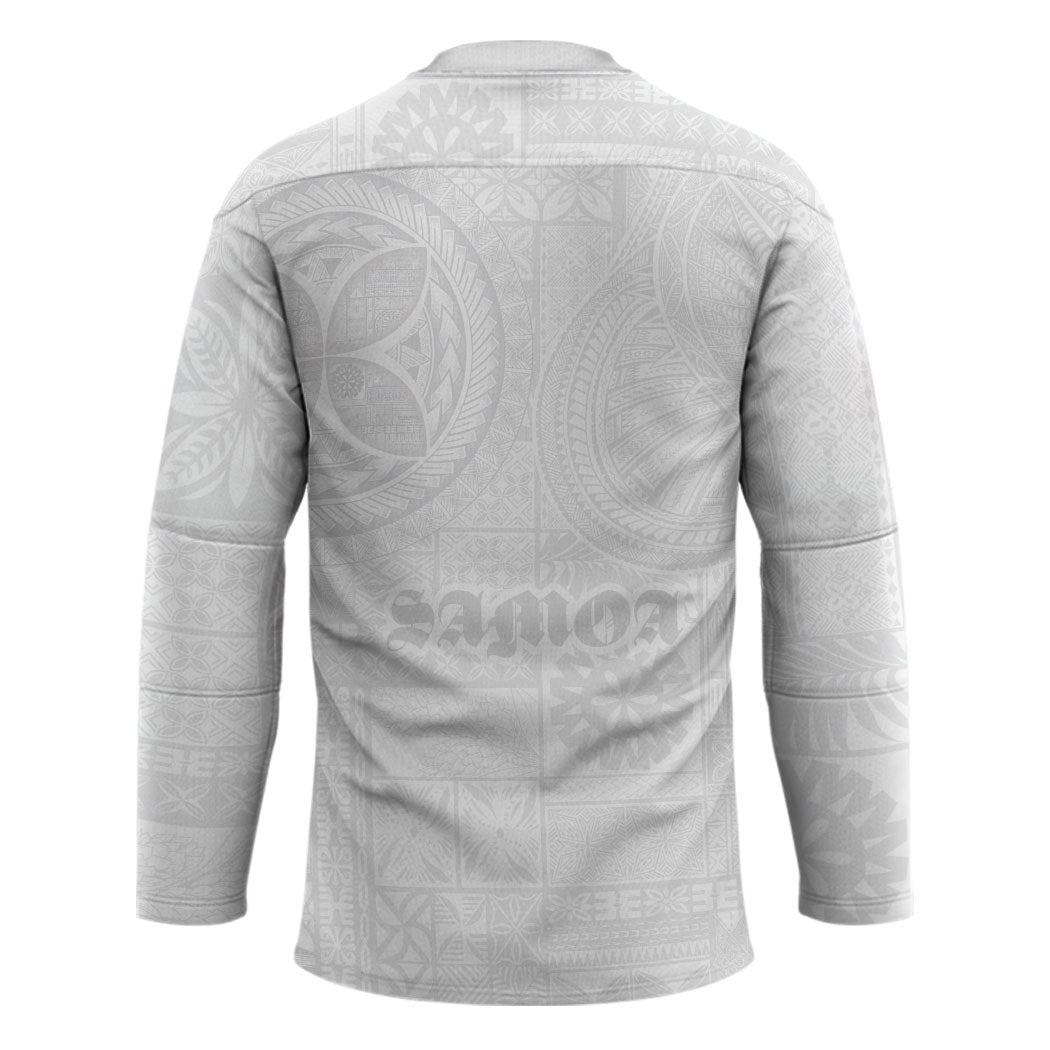 Samoa Lotu Tamaiti Hockey Jersey Tribal Tatau with Siapo Pattern