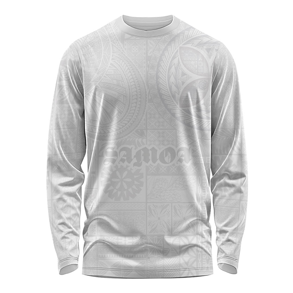 Samoa Lotu Tamaiti Long Sleeve Shirt Tribal Tatau with Siapo Pattern