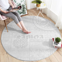 Samoa Lotu Tamaiti Round Carpet Tribal Tatau with Siapo Pattern