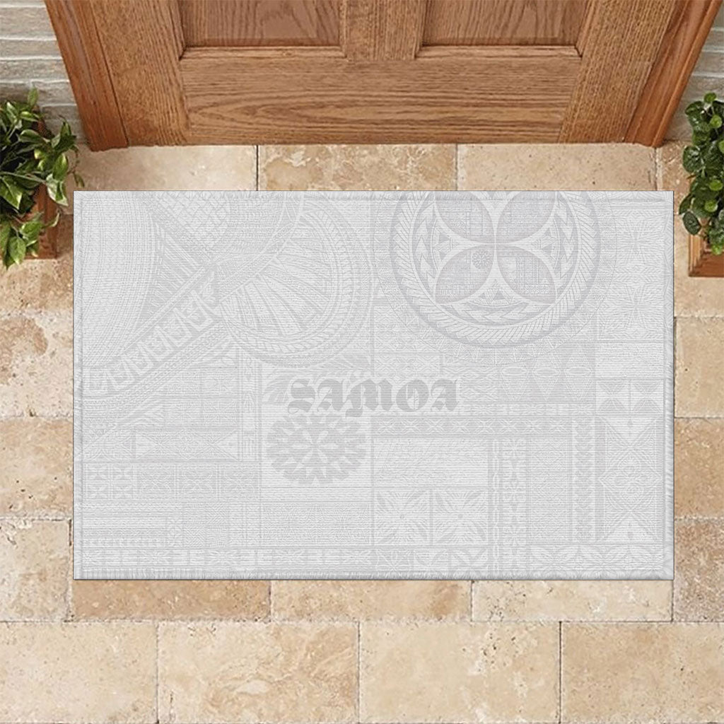 Samoa Lotu Tamaiti Rubber Doormat Tribal Tatau with Siapo Pattern
